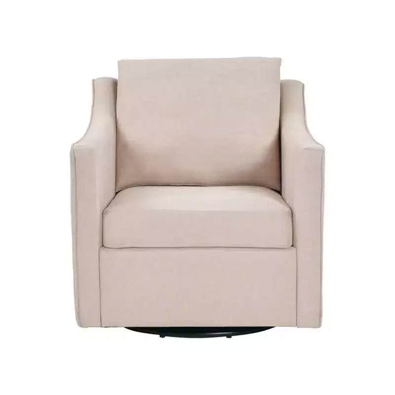 Bestier Fauteuil d'appoint pivotant carré avec coussin de dossier épais, fauteuil de lecture pour salon, chambre et petits espaces