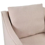 Bestier Fauteuil d'appoint pivotant carré avec coussin de dossier épais, fauteuil de lecture pour salon, chambre et petits espaces