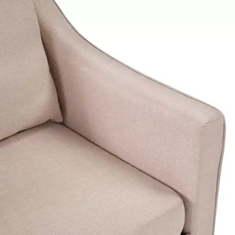 Bestier Fauteuil d'appoint pivotant carré avec coussin de dossier épais, fauteuil de lecture pour salon, chambre et petits espaces