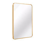 Miroir d'appoint HomeRoots 36" avec cadre en aluminium doré