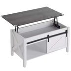 Table basse relevable avec rangement