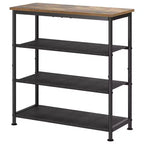 Meuble à Chaussures Étroit à 3 Niveaux  Structure Métallique Robuste et Étagères en Tissu Non-Tissé  Rangement à Chaussures Ajustable pour Entrée, Chambre