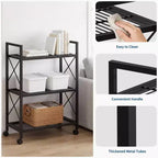 Meuble à Chaussures Étroit à 3 Niveaux  Structure Métallique Robuste et Étagères en Tissu Non-Tissé  Rangement à Chaussures Ajustable pour Entrée, Chambre