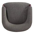 Fauteuil Pivotant à 360° - Fauteuil d'Appoint Rembourré avec Accoudoirs Ergonomique pour la Lecture Chaise Confortable avec Dossier Incurvé - ModernLuxe