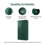 PexFix Armoire de cuisine 62 po H, autoportante, à 4 portes, avec étagères réglables, placard de rangement robuste avec surface anti-rayures