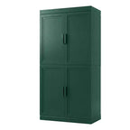 PexFix Armoire de cuisine 62 po H, autoportante, à 4 portes, avec étagères réglables, placard de rangement robuste avec surface anti-rayures