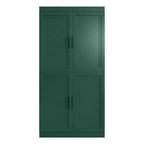 PexFix Armoire de cuisine 62 po H, autoportante, à 4 portes, avec étagères réglables, placard de rangement robuste avec surface anti-rayures