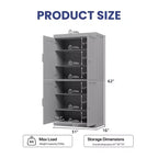 PexFix Armoire de cuisine 62 po H, autoportante, à 4 portes, avec étagères réglables, placard de rangement robuste avec surface anti-rayures