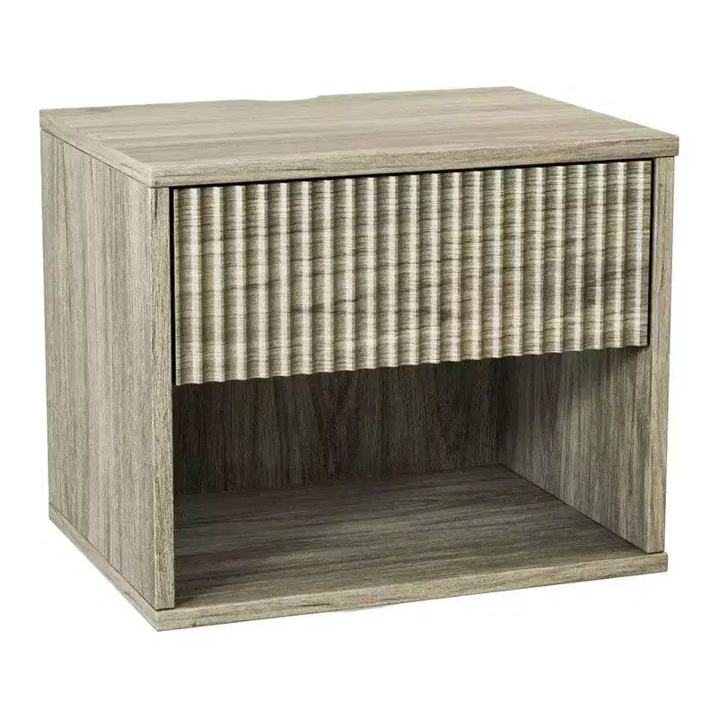 Table de chevet flottante Karl Home de 40,6 cm de large – 1 tiroir, 1 étagère – lot de 2