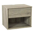 Table de chevet flottante Karl Home de 40,6 cm de large – 1 tiroir, 1 étagère – lot de 2