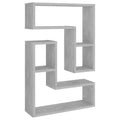 vidaXL Wall Shelf Set of 2 Concrete gray Engineered wood