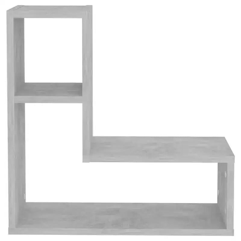 vidaXL Étagère murale lot de 2 Gris béton Bois d'ingénierie
