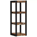 vidaXL Wall Shelf Multicolor Reclaimed Wood Wall Shelf Square