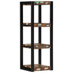 vidaXL Étagère murale multicolore en bois de récupération étagère murale carrée
