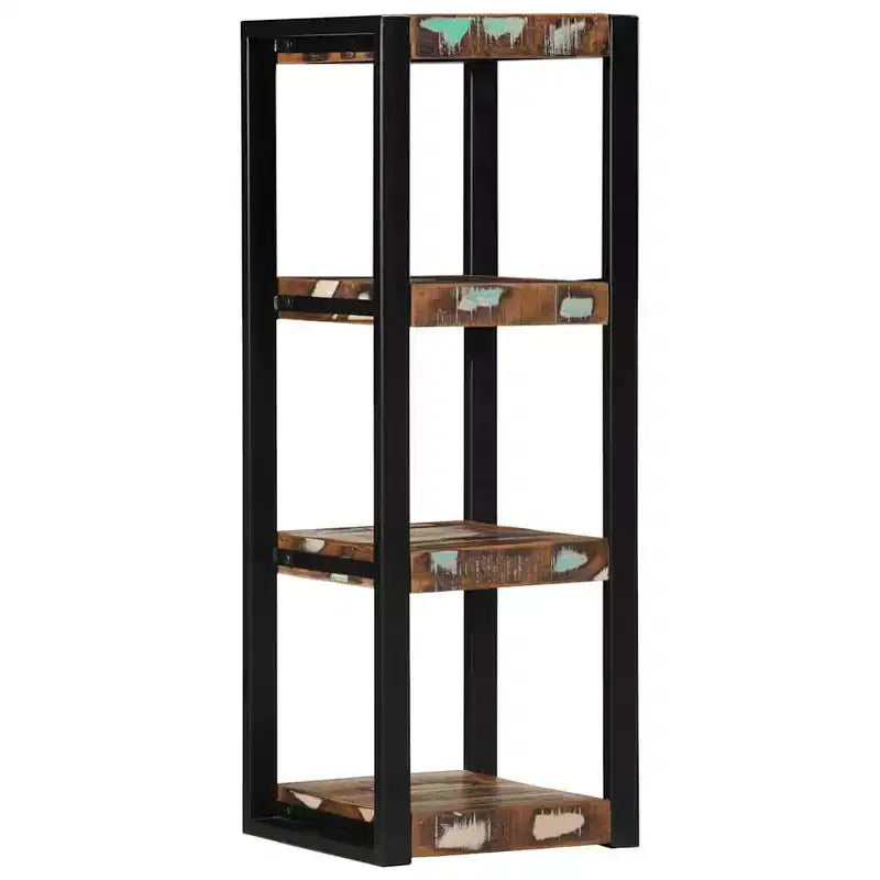 vidaXL Étagère murale multicolore en bois de récupération étagère murale carrée