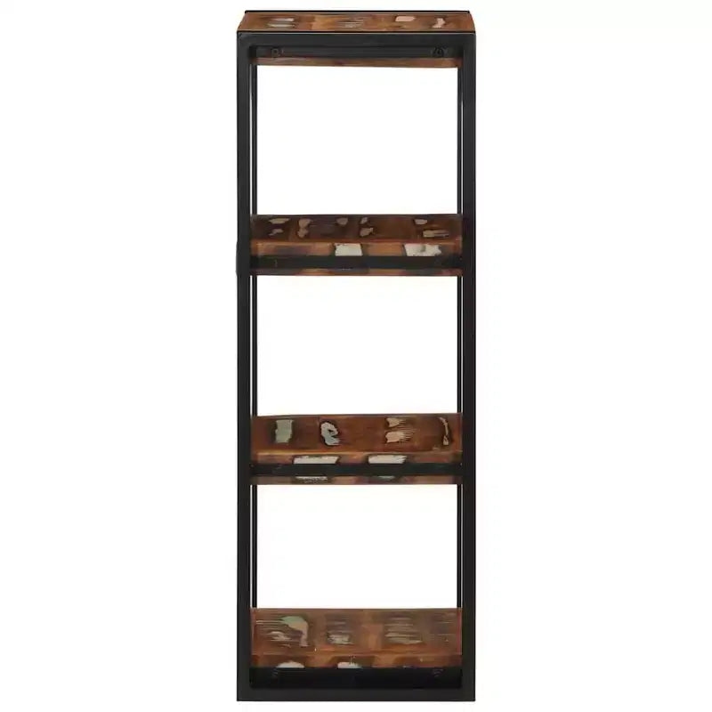 vidaXL Étagère murale multicolore en bois de récupération étagère murale carrée