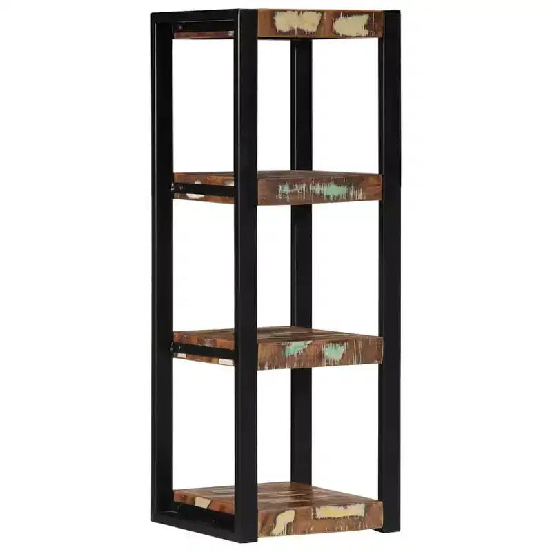 vidaXL Étagère murale multicolore en bois de récupération étagère murale carrée