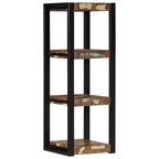 vidaXL Étagère murale multicolore en bois de récupération étagère murale carrée