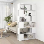 vidaXL Bibliothèque Séparateur de pièce Blanc Bois d'ingénierie 100x24x188 cm