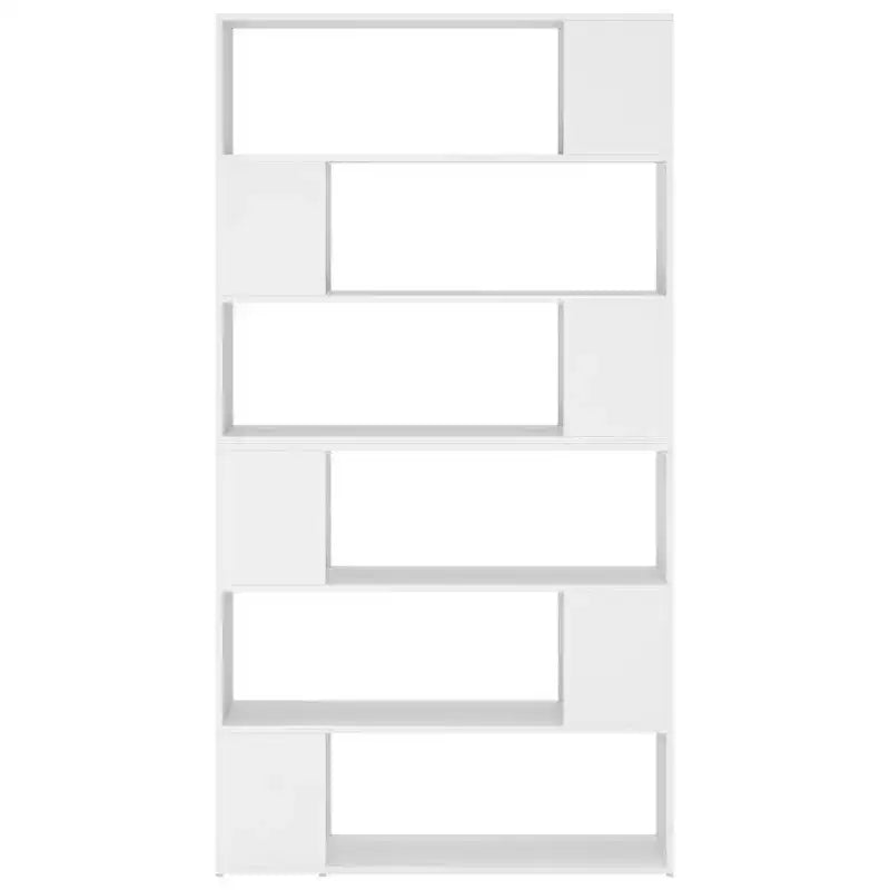 vidaXL Bibliothèque Séparateur de pièce Blanc Bois d'ingénierie 100x24x188 cm