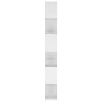vidaXL Bibliothèque Séparateur de pièce Blanc Bois d'ingénierie 100x24x188 cm