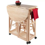 Ensemble 3 pièces Burnett Space Saver, hêtre - Winsome