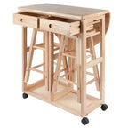Ensemble 3 pièces Burnett Space Saver, hêtre - Winsome