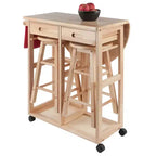 Ensemble 3 pièces Burnett Space Saver, hêtre - Winsome