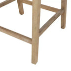 Christopher Knight Home 25,5" Tabouret de bar rembourré en bois et rotin Cataldo Hauteur comptoir Charbon de bois/Naturel
