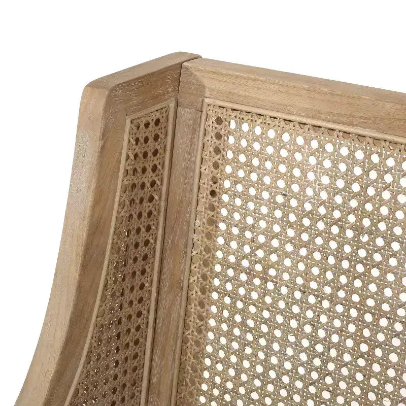 Christopher Knight Home 25,5" Tabouret de bar rembourré en bois et rotin Cataldo Hauteur comptoir Charbon de bois/Naturel
