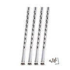 Lot de 2 tabourets de bar en acier robustes réglables de 81,3 à 99,1 cm avec dossier gris - Hampden Furnishings