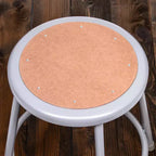 Lot de 2 tabourets de bar en acier robustes réglables de 81,3 à 99,1 cm avec dossier gris - Hampden Furnishings