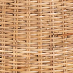Chaise de salle à manger bali & pari Rowen en rotin et bois d'acajou miel clair/miel