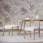 Christopher Knight Home Set of 2 Fescue Upholstered Dining Chairs Light Ash/Light Beige Tweed
