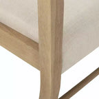 Christopher Knight Home Lot de 2 chaises de salle à manger Fescue en tissu de tweed gris clair/beige clair
