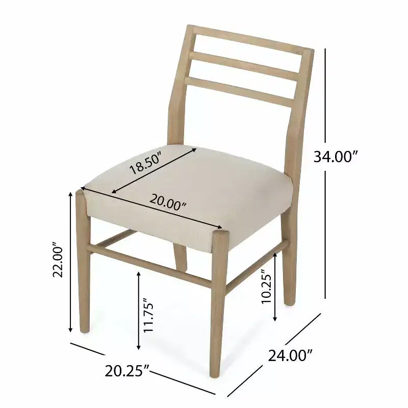 Christopher Knight Home Lot de 2 chaises de salle à manger Fescue en tissu de tweed gris clair/beige clair