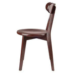 Ensemble repas Pauline 3 pièces Noyer - Winsome : Bois massif, Table carrée, 2 chaises