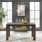 Table de salle à manger rectangulaire moderne Gogi Buylateral, grise