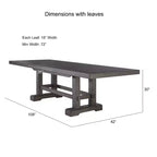 Ensemble de salle à manger 7 pièces Napa Dusky Cedar de Steve Silver Co. : Table rectangulaire, Chaises rembourrées, Fini placage