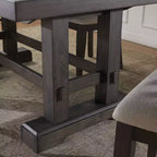 Ensemble de salle à manger 7 pièces Napa Dusky Cedar de Steve Silver Co. : Table rectangulaire, Chaises rembourrées, Fini placage