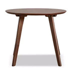 HOMES: Inside + Out Ensemble de 2 tables d'appoint de style moderne du milieu du siècle Creekside avec chaise, couleur noyer