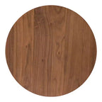 HOMES: Inside + Out Ensemble de 2 tables d'appoint de style moderne du milieu du siècle Creekside avec chaise, couleur noyer