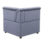 Acme Furniture Bois II Canapé d'angle modulaire en velours gris