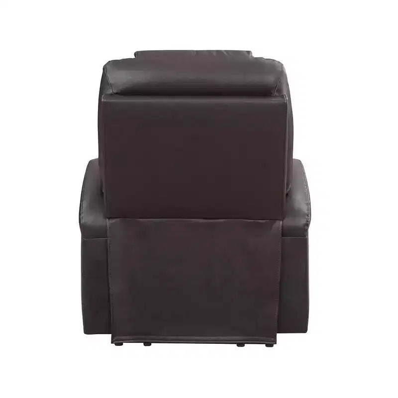 Canapé inclinable électrique en cuir (tissu effet cuir) Evander de Acme Furniture, marron