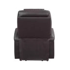 Canapé inclinable électrique en cuir (tissu effet cuir) Evander de Acme Furniture, marron