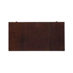 Angela Coiffeuse avec miroir relevable, 2 tiroirs et tabouret rembourré crème, bois traditionnel, Noyer - Linon