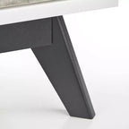 Commode 6 tiroirs Buylateral Crislana Mid-Century Moderne Gris/Blanc