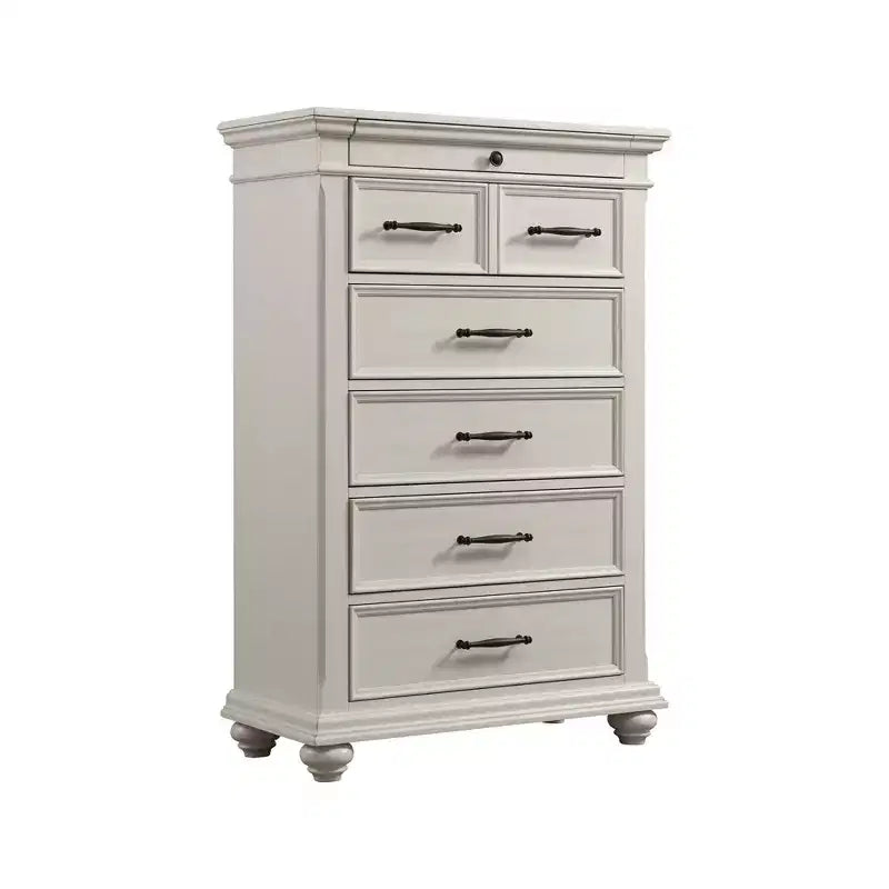 Commode 6 tiroirs Brooks crème - Picket House Furnishings : Rangement vertical, Organisateur de chambre à coucher