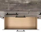 Commode à 6 tiroirs Adam avec miroir Gris - Picket House Furnishings : Style transitionnel, Doublure en velours