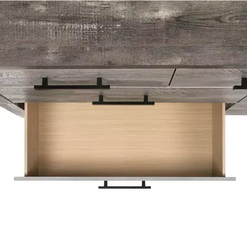 Commode à 6 tiroirs Adam avec miroir Gris - Picket House Furnishings : Style transitionnel, Doublure en velours